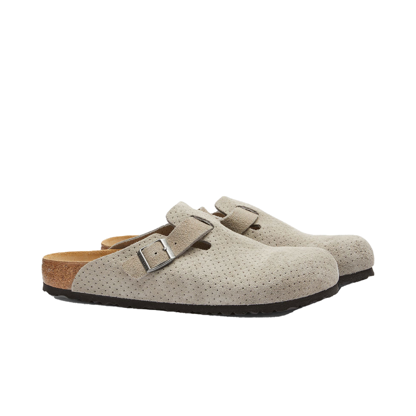Sneakers och skor Birkenstock Boston Stone Coin Embossed Dots Grå | 1027040
