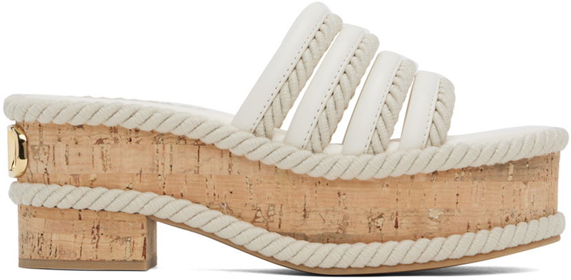 Tillbehör Valentino Valentino Garavani VLogo Summerblocks Flatform Sandals Vit | 5W2S0JR4UEL