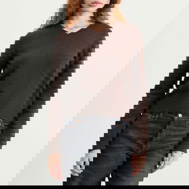 Sweater Maison Margiela MM6 V-Neck Knitted Jumper Brun | S62HN0007-M13187-144, 2