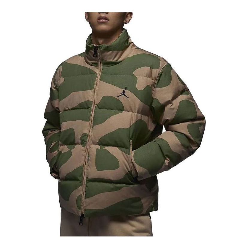 Pufferjacka Jordan Flight Heritage Camo Down Jacket Grön | FB6989-200