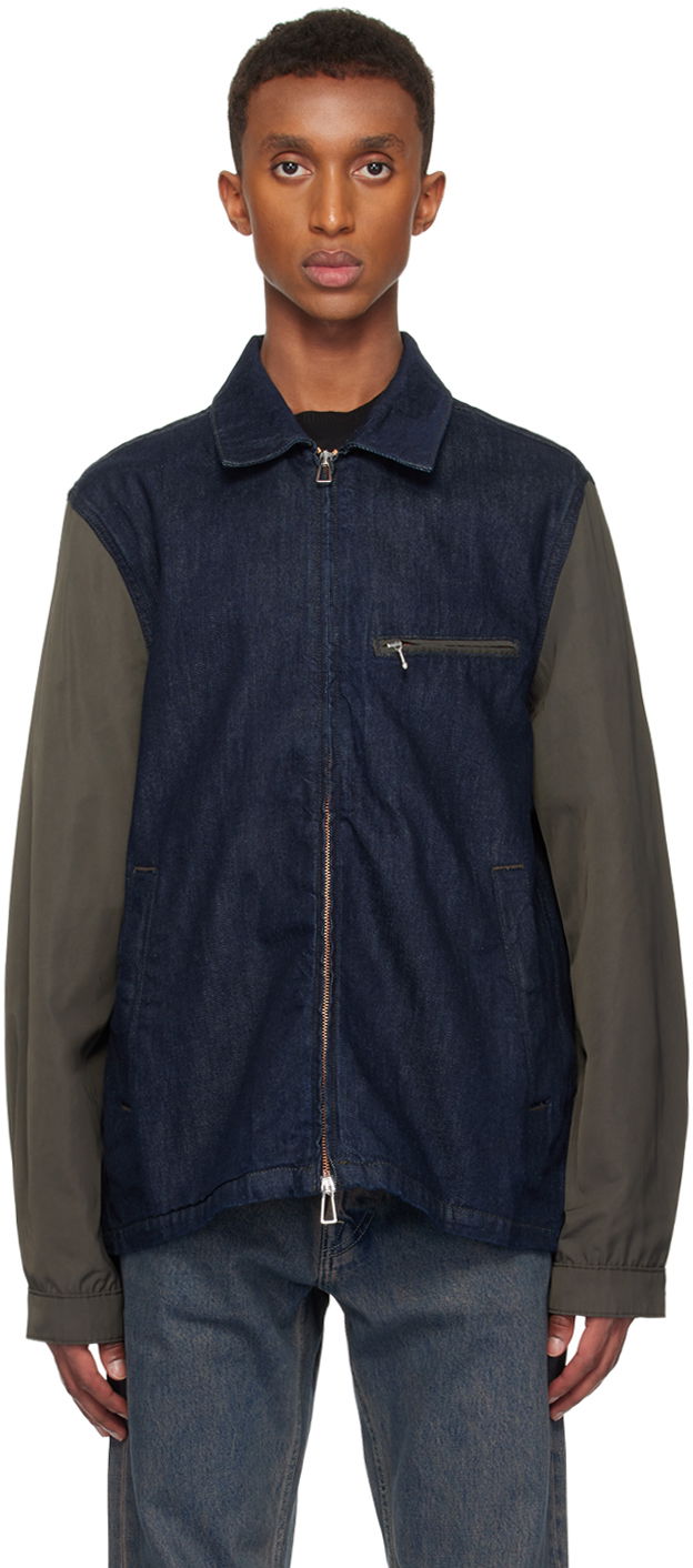 Jacka Paul Smith PS Paul Smith Zip Denim Jacket Blå | M2R-051ZM-N22081-R