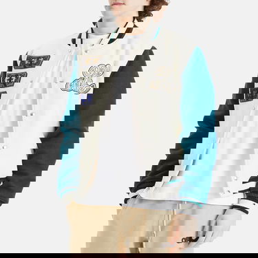 Bomberjacka Off-White Cash Wool Varsity Jacket, Size Small Vit | OMEH053S25FAB0020B84, 2