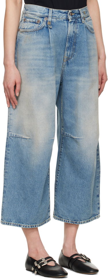 Jeans R13 R13 Cropped Wide Leg Jeans Blå | R13WD046-D306A, 1