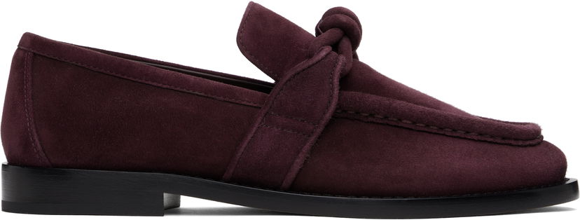 Skovård Bottega Veneta Bottega Veneta Astaire Suede Loafers Bourgogne | 796696 V3XR0