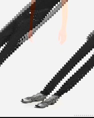 Jeans Pleasures Bling 5 Pocket Denim Pants Svart | P22W033 BLACK, 1