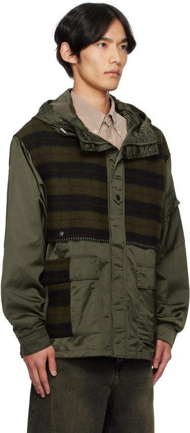 Jacka Andersson Bell Andersson Bell Check Layered Hooded Jacket Grön | awa717u, 1