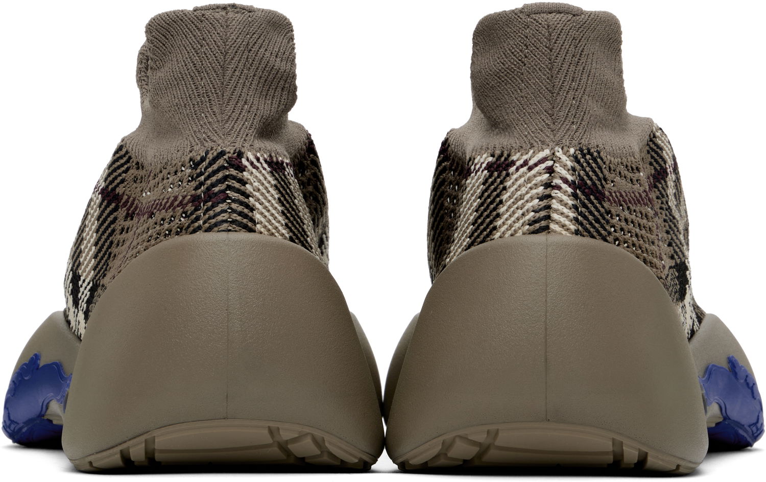 Kläder Burberry Burberry Check Knit Neptune Brun | 8101906, 1