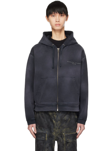 Sweatshirt GUESS USA Faded Hoodie Svart | M3BQ06KBB40