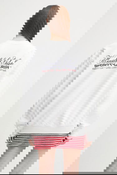 Sweatshirt Sporty & Rich Sporty & Rich Health Club Crewneck Sweatshirt Vit | ST071602015WH01, 4