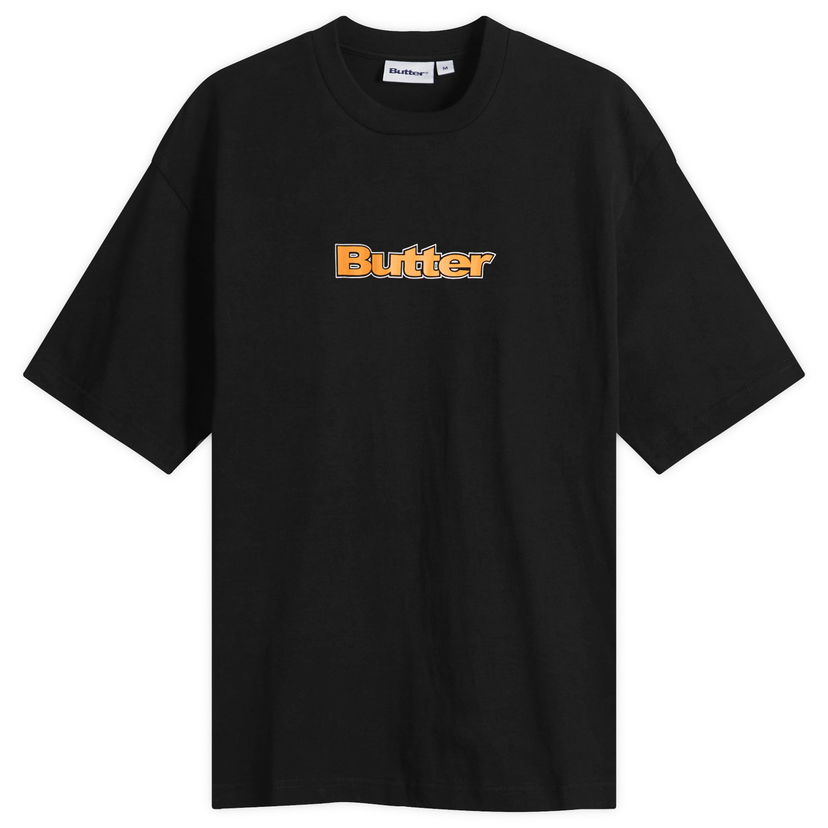 T-shirt Butter Goods Outline Logo T-Shirt, Size Large Svart | BG253100-BLK