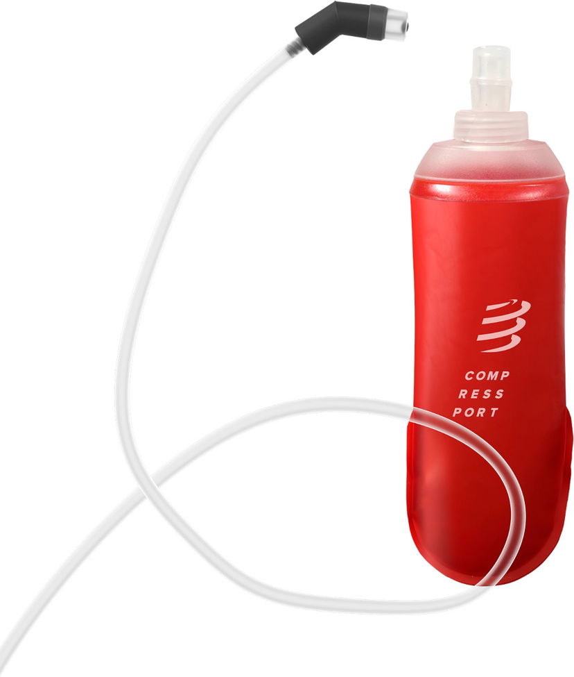 Dricksflaska Compressport ErgoFlask 500ml Hydration Flask with Tube Röd | xbpu976300500ml