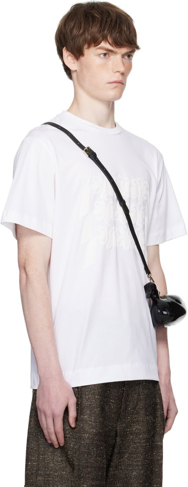 T-shirt Simone Rocha Simone Rocha Daisy Chain Print T-Shirt Vit | 5195P46-M 0569, 1