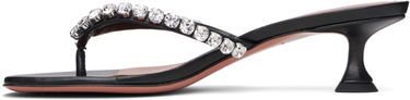 Sneakers och skor Amina Muaddi Gigi Thong Heeled Sandals Svart | GIGI THONG, 2