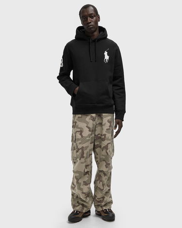 Sweatshirt Polo by Ralph Lauren Hoodie with Number 3 on Sleeve Svart | 710935339008, 1