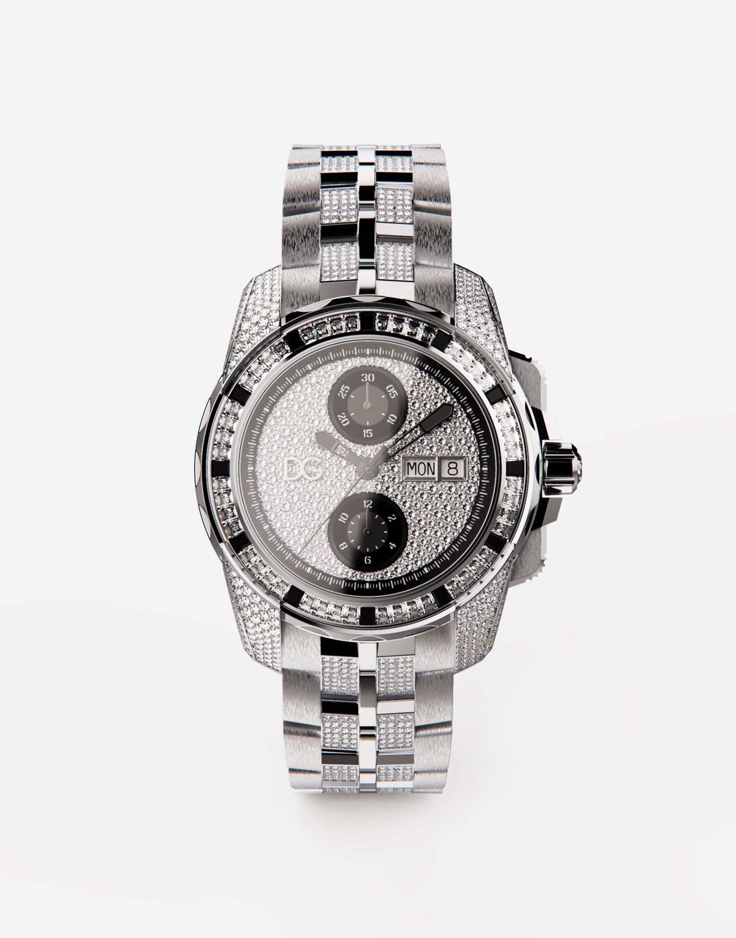 Klocka Dolce & Gabbana Dolce & Gabbana Diamond Pavé Watch Metallisk | WWJS1GXP00287560, 0