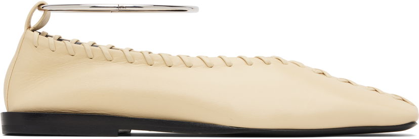 Sneakers och skor Jil Sander Jil Sander Ring Ballerina Flats Beige | J15WZ0009_P4864