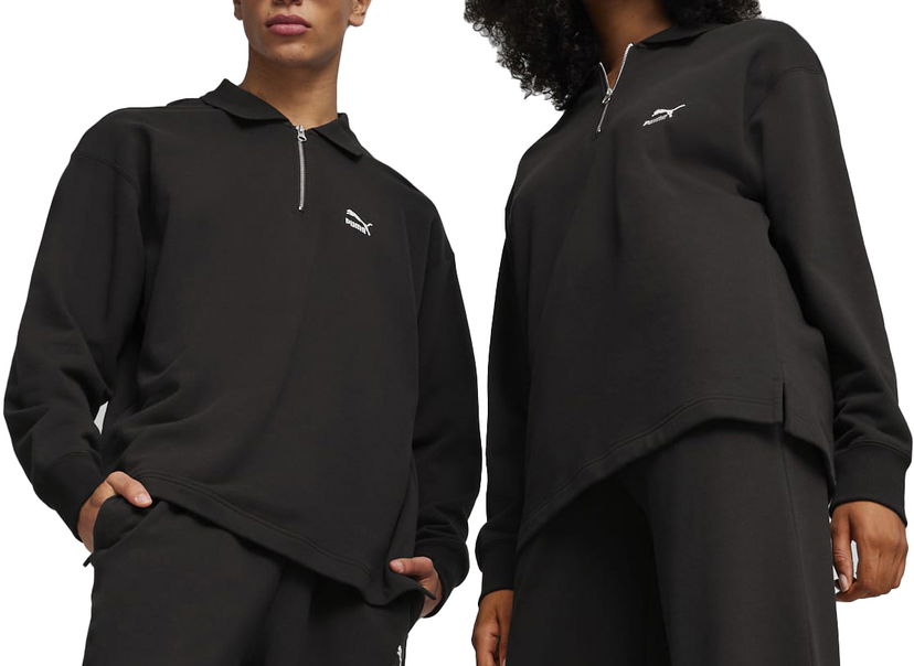 Sweatshirt Puma Better Classics Polo Crew Sweatshirt F01 Svart | 624251-01