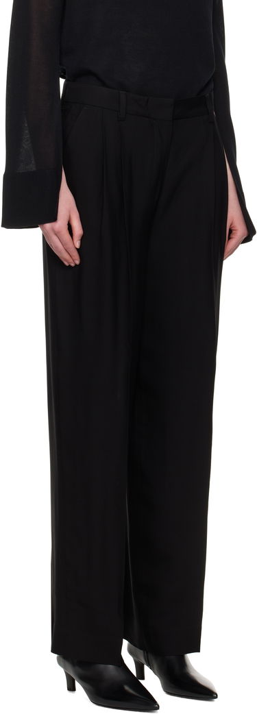 Byxor TOTEME TOTEME Double-Pleat Straight-Leg Trousers Svart | 252-WRB0289-FB0459, 1