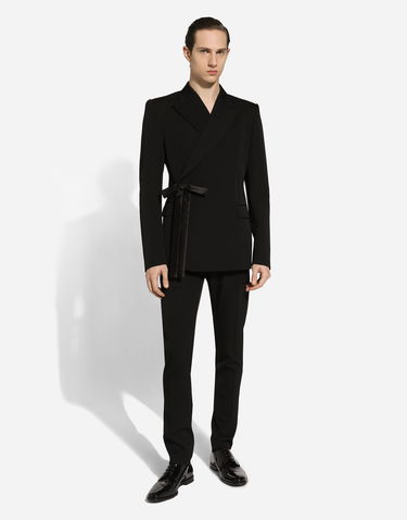 Jacka Dolce & Gabbana Double-breasted Wool Jacket Svart | G2UK3TFU21EN0000, 1