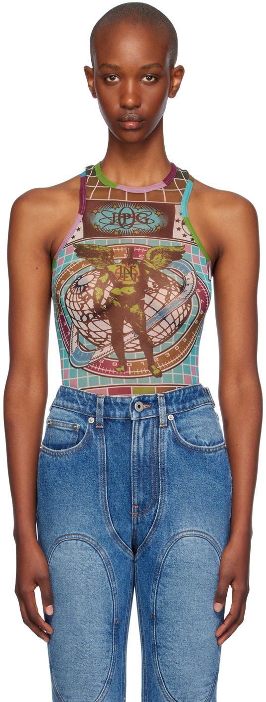 Kropp Jean Paul Gaultier Gaultier Printed Tank Bodysuit Flerfärgad | 24/31-F-BD053-T569-5090