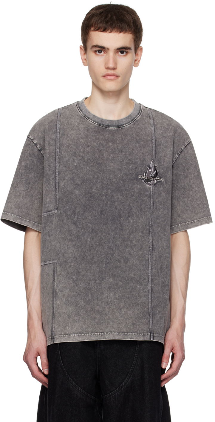 T-shirt Feng Chen Wang Feng Chen Wang Faded T-Shirt Grå | FMF16TS02