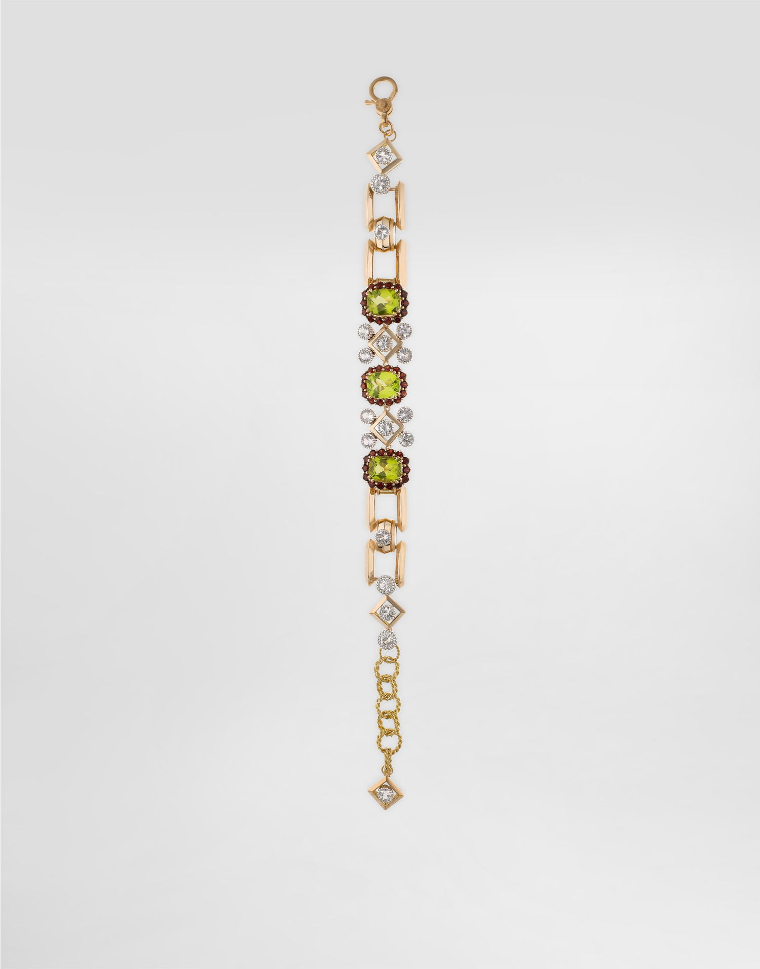 Armband Dolce & Gabbana Dolce & Gabbana Peridot and Crystal Embellished Chain Bracelet Flerfärgad | WBSA6GWPER187583, 0