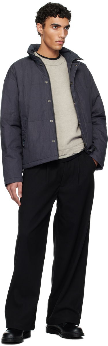 Pufferjacka izzue Izzue Indigo-Dyed Down Jacket Mörkblå | IZXDND7101F4NCCX, 3