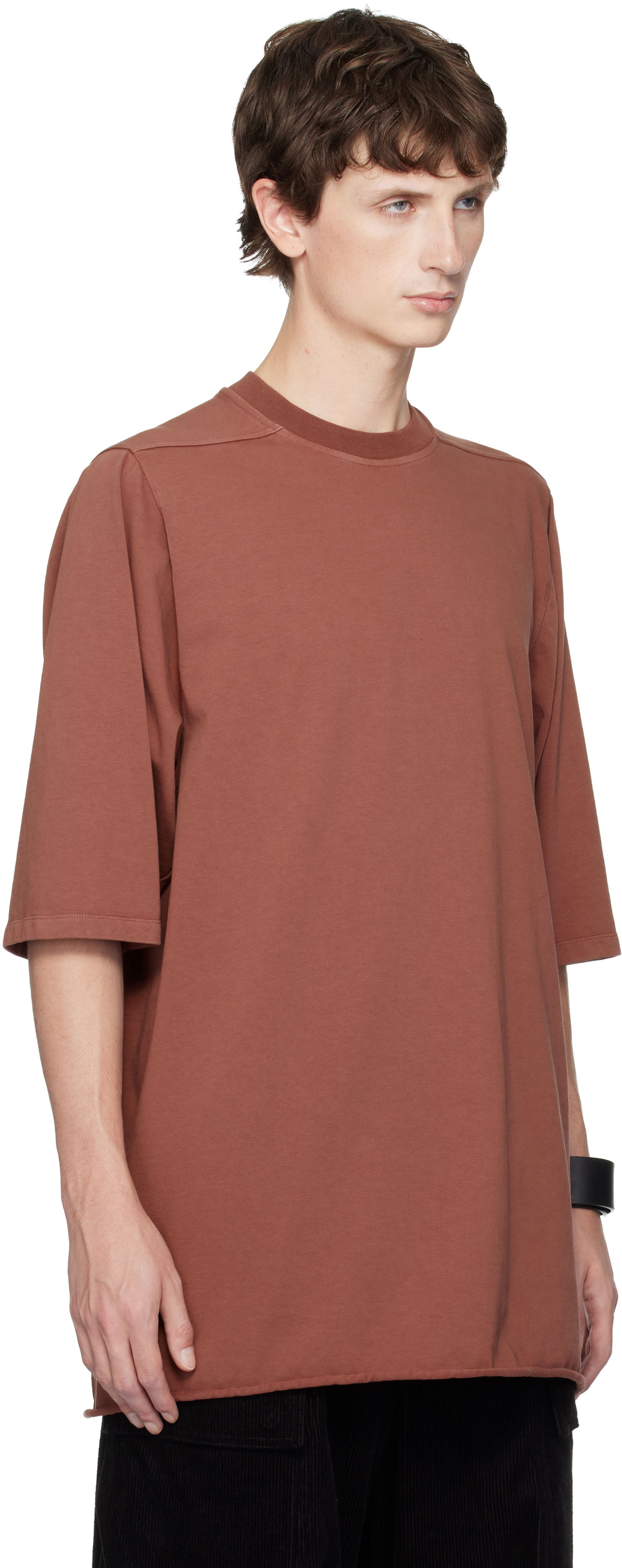 T-shirt Rick Owens Concordians Jumbo SS T-shirt Brun | RR02E1274 RIG, 1