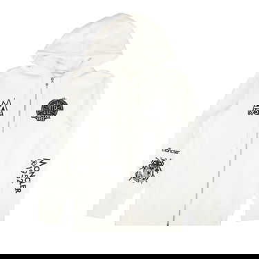 Sweatshirt Moncler Zip Up 1952 Logo Hoodie Vit | G20928G00003809KX 001, 1