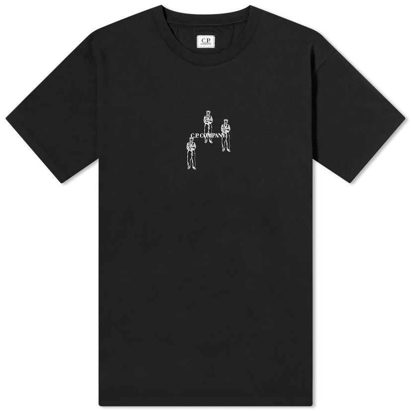 T-shirt C.P. Company 30/1 Jersey Relaxed Graphic T-Shirt Svart | CMTS143A-006586W-999