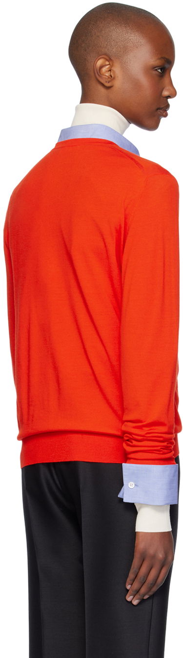 Sweater The Row The Row Haius V-Neck Sweater Röd | 8253-Y590, 2