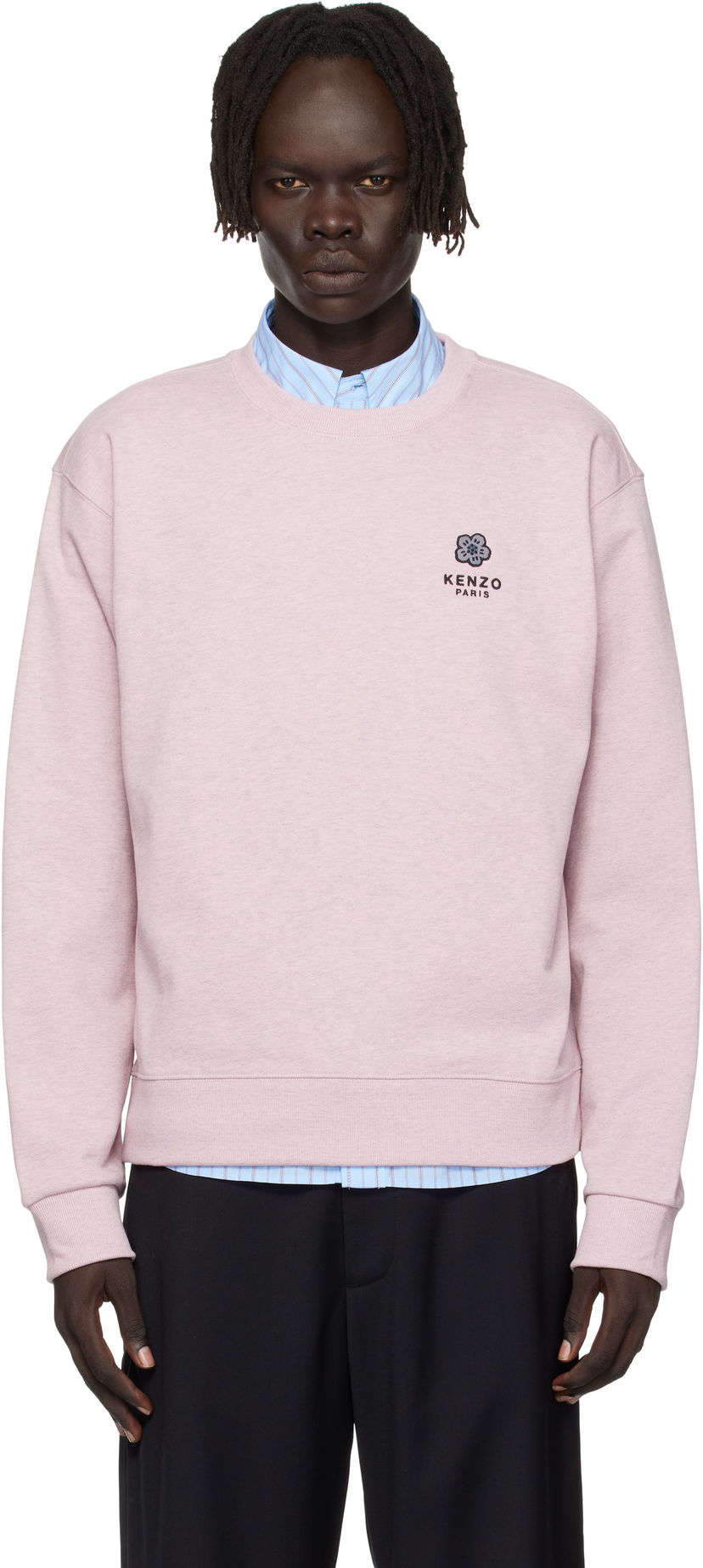 Sweatshirt KENZO Kenzo Paris 'Boke Flower' Embroidered Sweatshirt Rosa | FF65SW2544MC