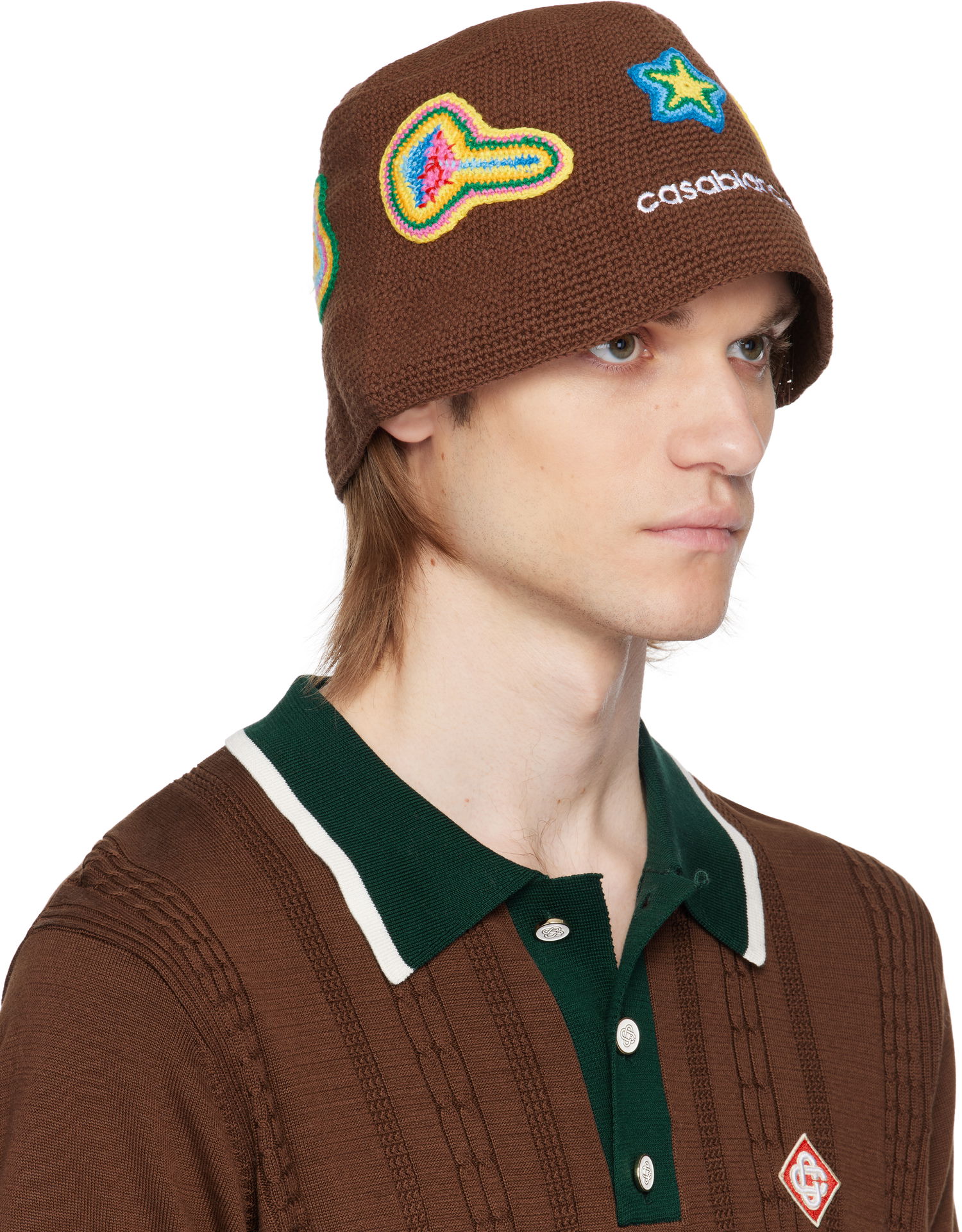 Hatt Casablanca Casablanca Crochet Bucket Hat Brun | AS25-HAT-079-02, 1