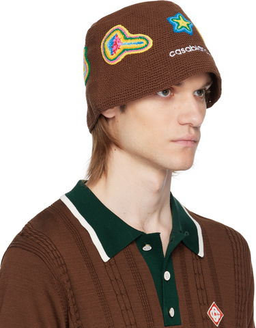 Hatt Casablanca Casablanca Crochet Bucket Hat Brun | AS25-HAT-079-02, 1