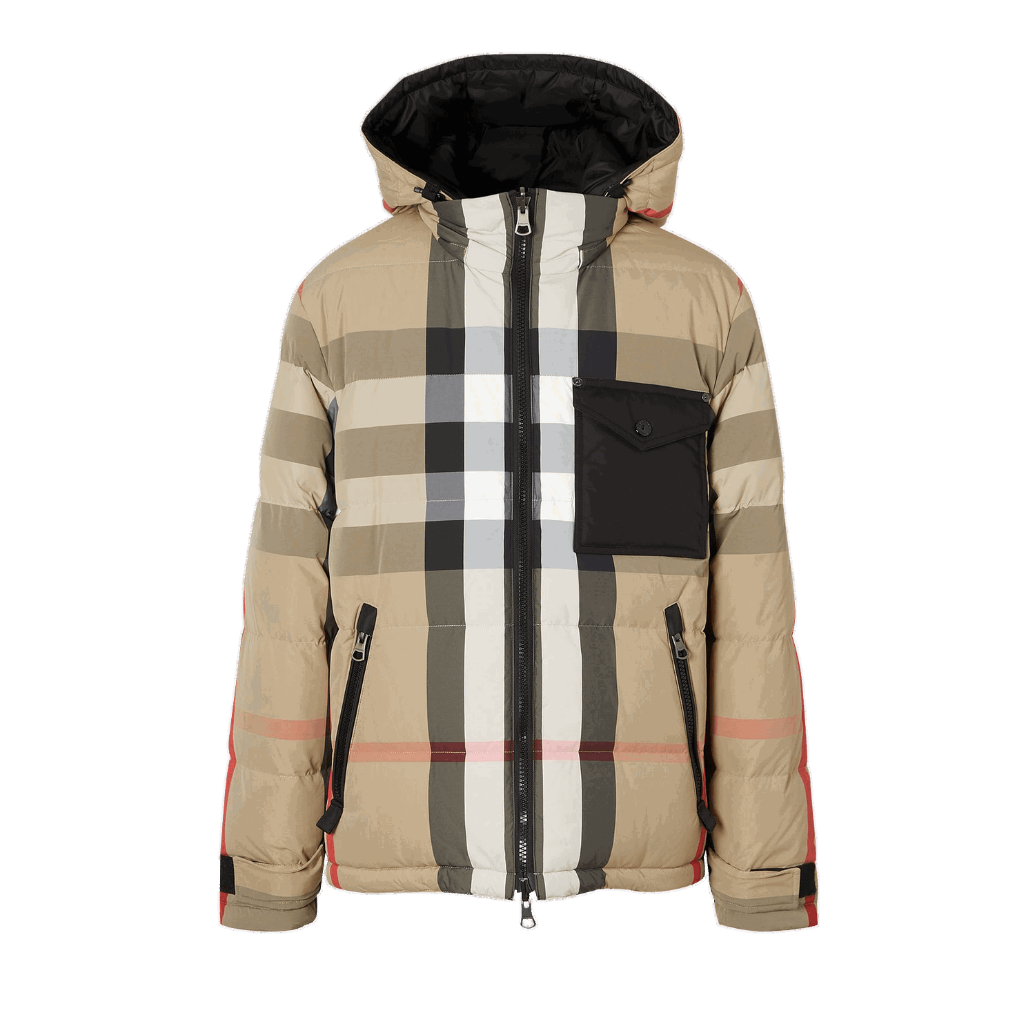Pufferjacka Burberry Reversible Check Puffer Jacket Beige | 8033115, 0