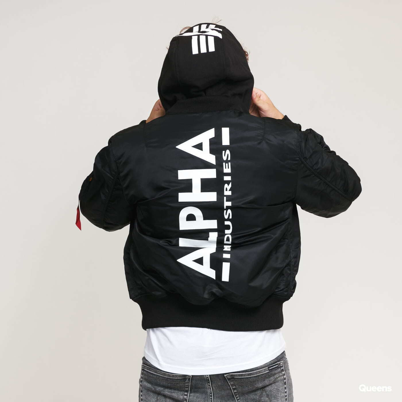 Jacka Alpha Industries Jacket MA - 1 ZH Back Print Black Svart | 128113 95, 1