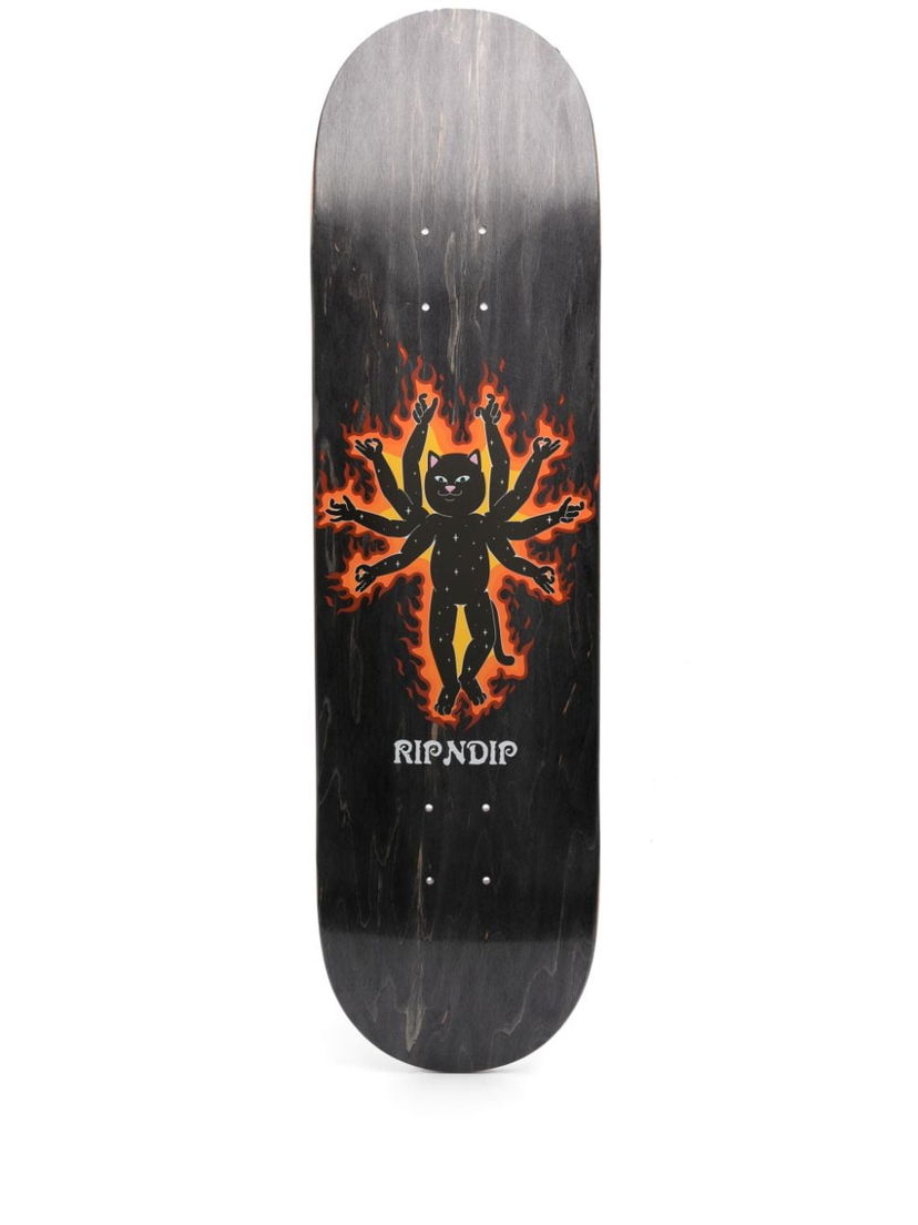 Skatebord RIPNDIP Illusion Jerm Skateboard Deck Svart | RND1030521847697