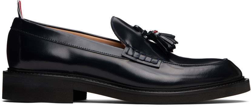Skovård Thom Browne Thom Browne Leather Tassel Loafers Mörkblå | MFL069C-L0043