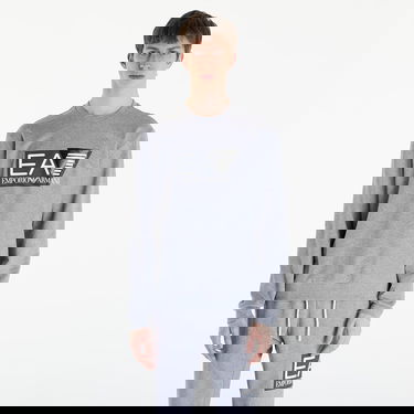 Sweatshirt Emporio Armani EA7 Felpa Medium Grey Melange Grå | 3DPM60PJ05Z3905, 0