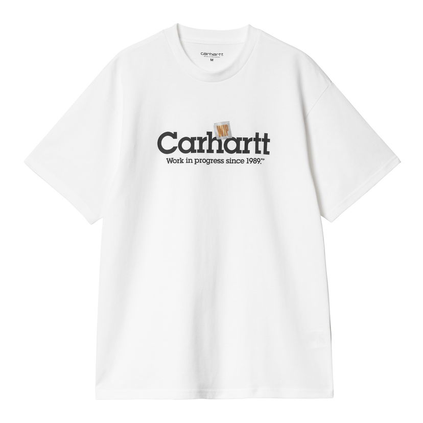 T-shirt Carhartt WIP Script Label Short Sleeve T-Shirt Vit | I034421_9