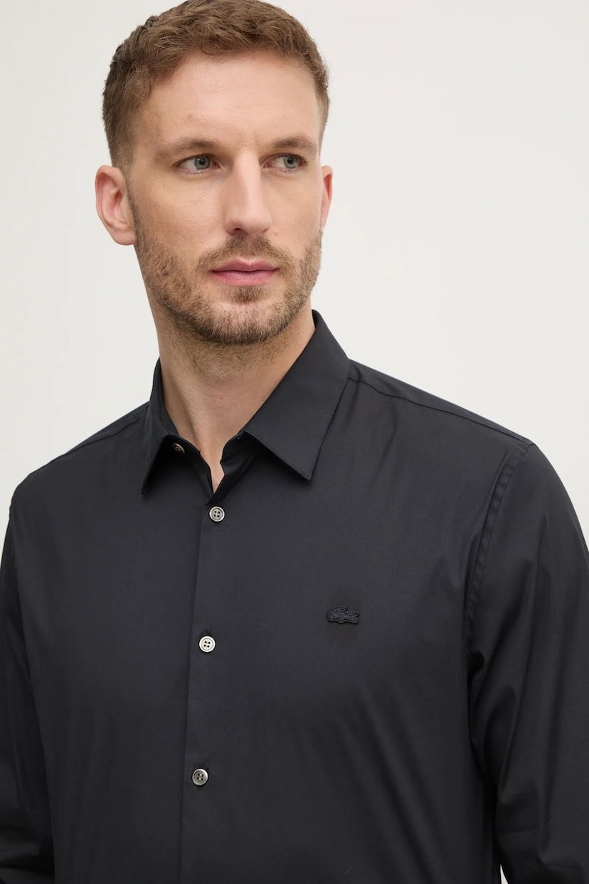 Skjorta Lacoste Lacoste Slim Fit Shirt with Classic Collar Svart | CH5253