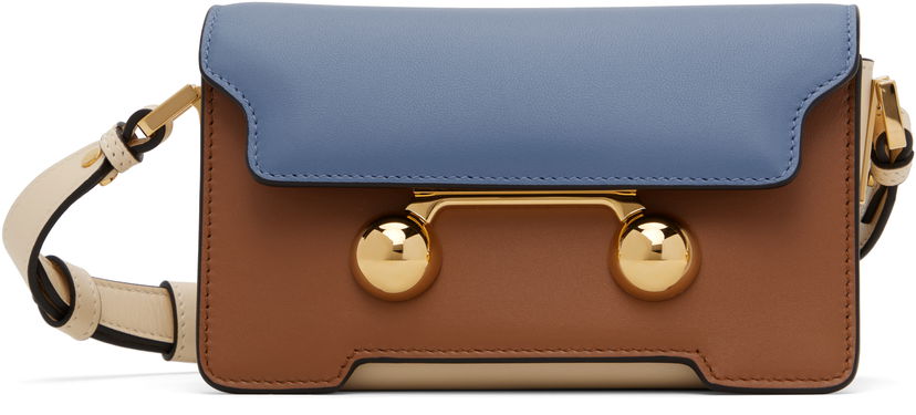 Axelväska Marni Marni Trunkaroo Mini Leather Shoulder Bag Flerfärgad | SBMP0193U1 P6948