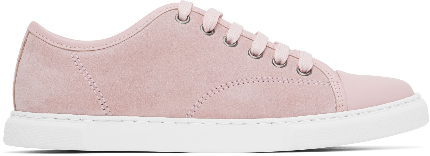 Sneakers och skor LANVIN DBB1 Leather & Suede Sneakers Rosa | FW-SKDBB1-ANAP-H24, 0