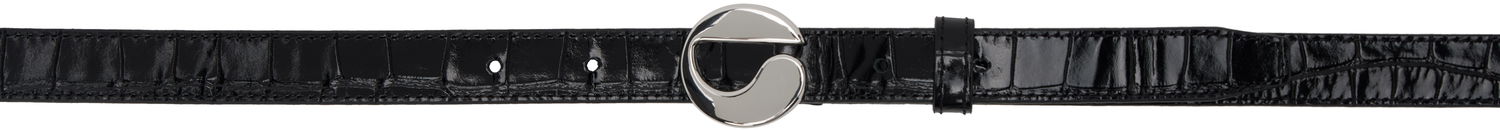 Bälten Coperni Coperni Skinny Logo Leather Belt Svart | COPBE10838, 0