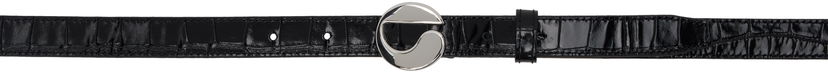 Bälten Coperni Coperni Skinny Logo Leather Belt Svart | COPBE10838