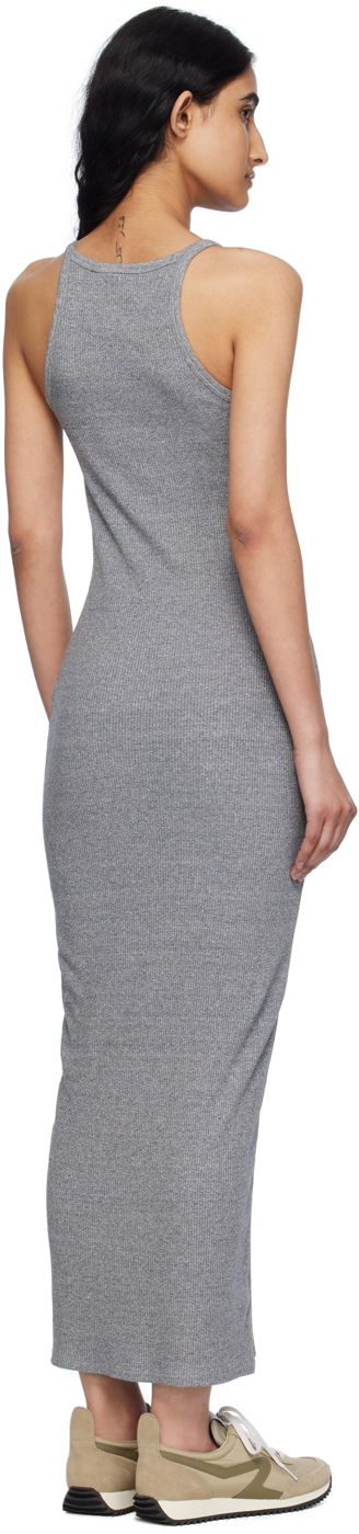 Klä rag & bone Rag & Bone Essential Ribbed Tank Midi Dress Grå | WCC24S3007CA07, 2