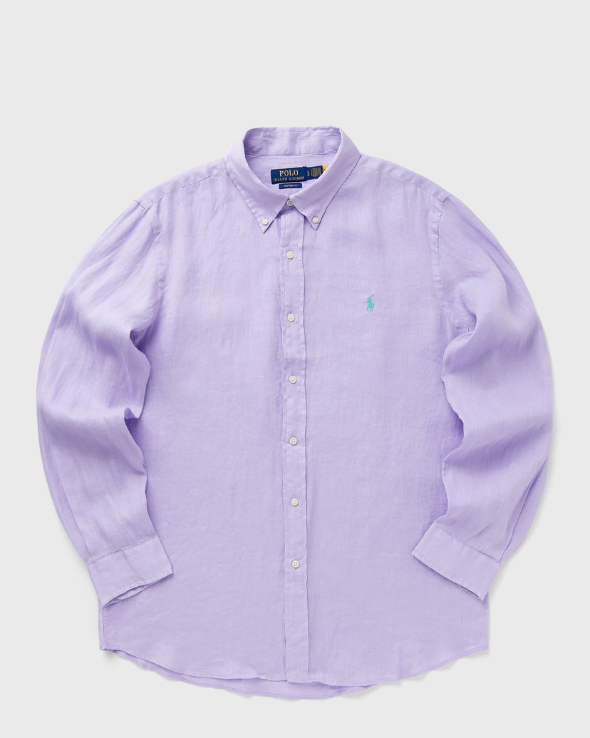 Skjorta Polo by Ralph Lauren Ralph Lauren Custom Fit Linen Long Sleeve Shirt Purpur | 710966294014