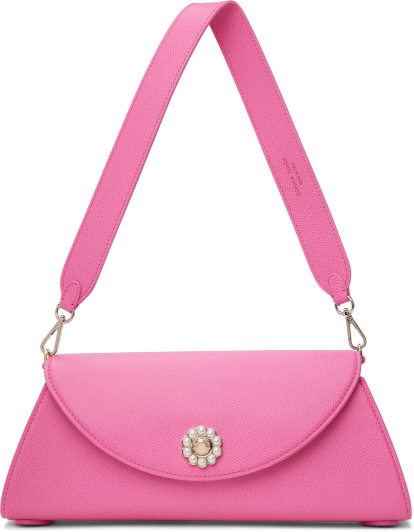 Axelväska Simone Rocha Simone Rocha Long Pochette Valentine Bag Rosa | BAG190 0787
