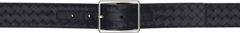 Bälten Bottega Veneta Bottega Veneta Intrecciato Piccolo Leather Belt Mörkblå | 796783V4LQ14028