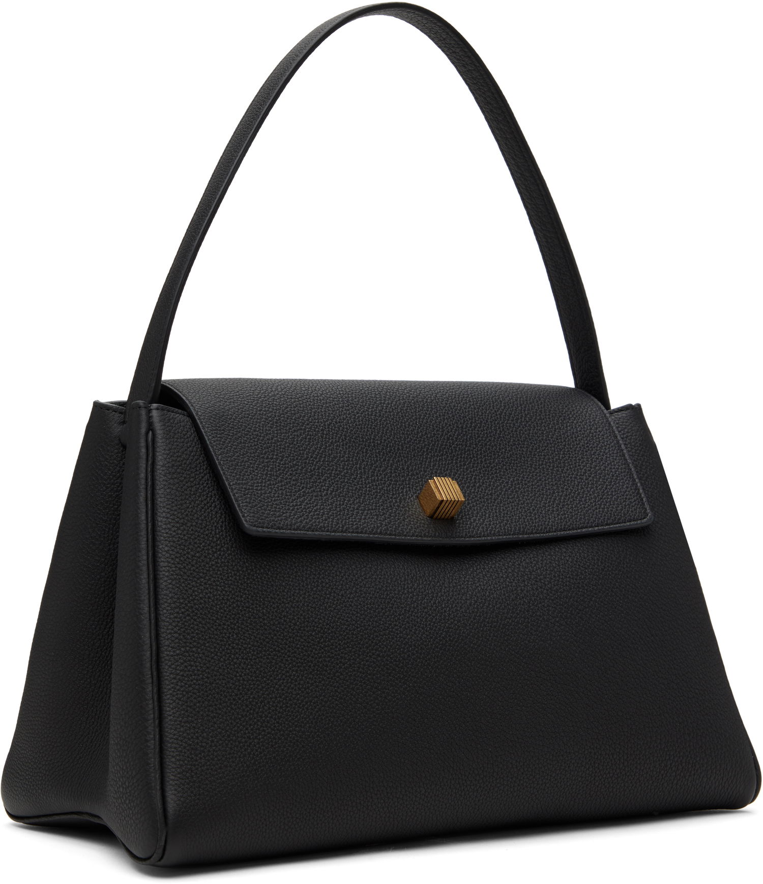 Handväska Khaite KHAITE Audrey Leather Top Handle Bag Svart | H2044-914, 1